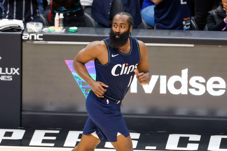 Los Angeles Clippers shooting guard James Harden